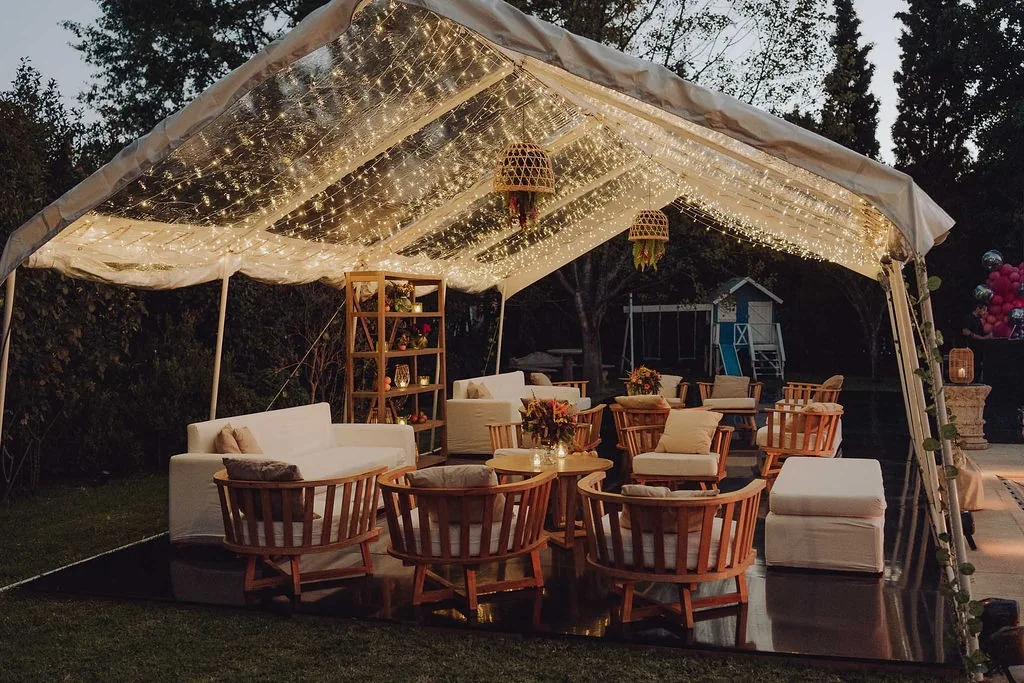 Pérgola en evento