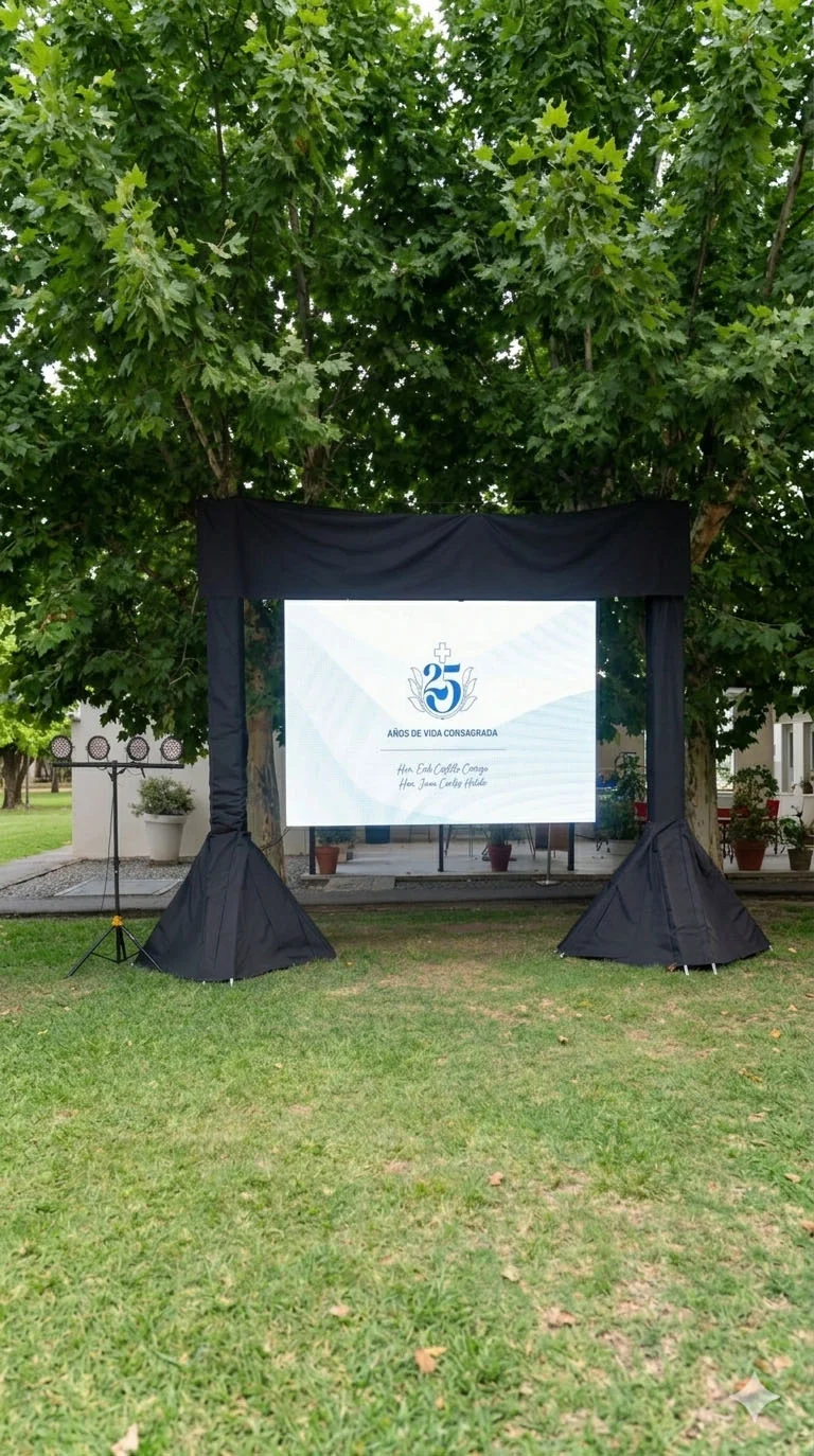 Pantalla LED outdoor en evento al aire libre